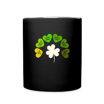 Trèfle de la Saint-Patrick - Mug uni - noir - Devant