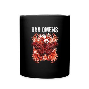 Bad Omens Moth Grunge Goth Bad Omens - Tasse einfarbig - Schwarz - Vorne