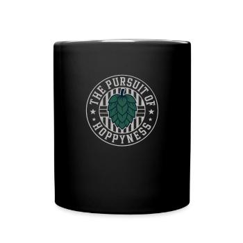 Das Streben nach Hopfenreichtum IPA Hopfenbierlieb - Tasse einfarbig - Schwarz - Vorne