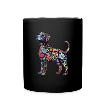 Labrador Retriever - Tasse einfarbig - Schwarz - Vorne
