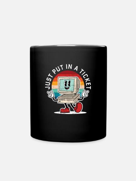 Just Put In A Ticket Retro - Tasse einfarbig - Schwarz