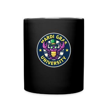 Mardi Gras University Crawfish Herren-Mardi Gras - Tasse einfarbig - Schwarz - Vorne