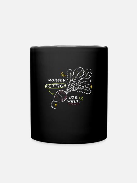 Radis du matin Le dicton de radis du monde - Mug uni - noir