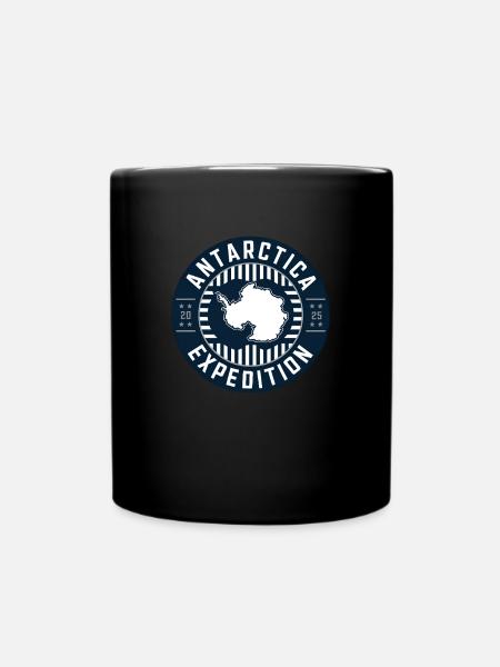 Familienkreuzfahrturlaub der Antarktis-Expedition - Tasse einfarbig - Schwarz