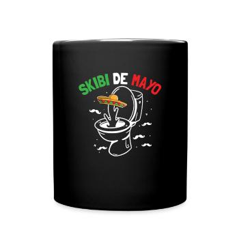 Skibidi De Mayo Teen Skibidi Toilette Cinco De May - Tasse einfarbig - Schwarz - Vorne