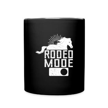 Rodeo Horse Riding Rodeo Mode Cowboy - Tasse einfarbig - Schwarz - Vorne