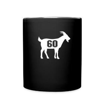 Goat 60 G.O.A.T. Number Sixty Chemise de chèvre avec le - Mug uni - noir - Devant