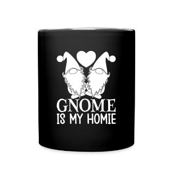 Gnome Costume Hommes Gnome Is My Homies Gnome - Mug uni - noir - Devant