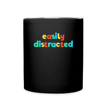 Slightly Distracted Kid Core Brat Gen Z Kidcore - Full Colour Mug - black - Front