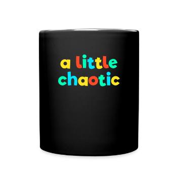 A Little Chaotic Kid Core, Funny Brat Ge - Full Colour Mug - black - Front