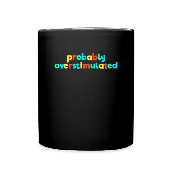 Wahrscheinlich überstimulierter Kid Core Funny Bra - Tasse einfarbig - Schwarz - Vorne