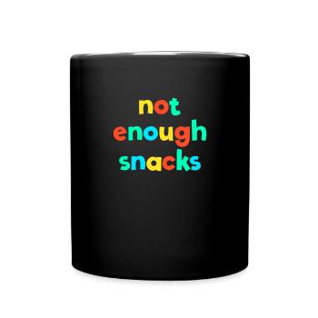 Not Enough Snacks Kid Core Brat Gen Z Kidcore - Full Colour Mug - black - Front