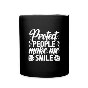 Insurance Agent Costume Make Me Smile Medicare - Full Colour Mug - black - Front