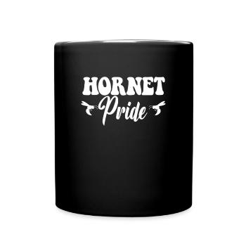 Hornet Pride High School Hornets Sports Team - Full Colour Mug - black - Front