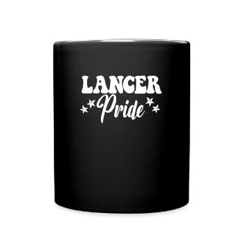 Sportmannschaft der Lancer Pride High School Lance - Tasse einfarbig - Schwarz - Vorne