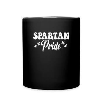 Spartan Pride High School Spartans Sports Team - Full Colour Mug - black - Front