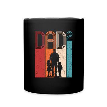 Dad High 2 Father Daughter Son Dad Gift - Full Colour Mug - black - Front