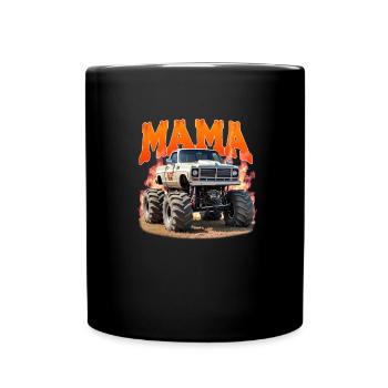 Maman Monster Truck - Mug uni - noir - Devant