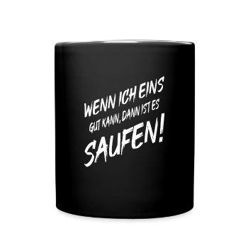 Beer drinker I can drink one - Full Colour Mug - black - Front