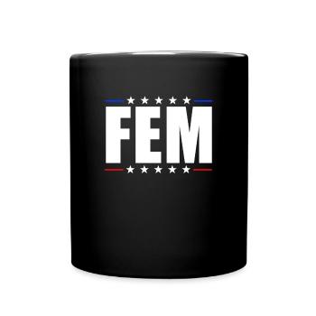 FEM - Tasse einfarbig - Schwarz - Vorne