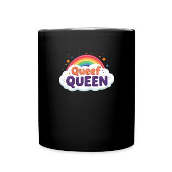 Queef Queen Women's Vulgär Verrückt Peinlich - Tasse einfarbig - Schwarz - Vorne