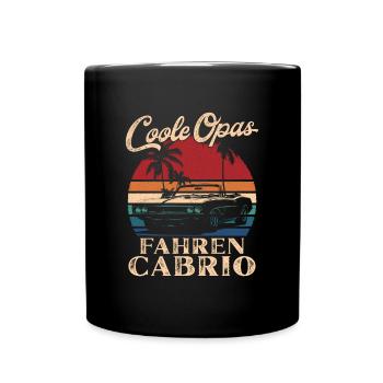 Cool Grandpas Driving Convertible Retro Grandpa - Full Colour Mug - black - Front