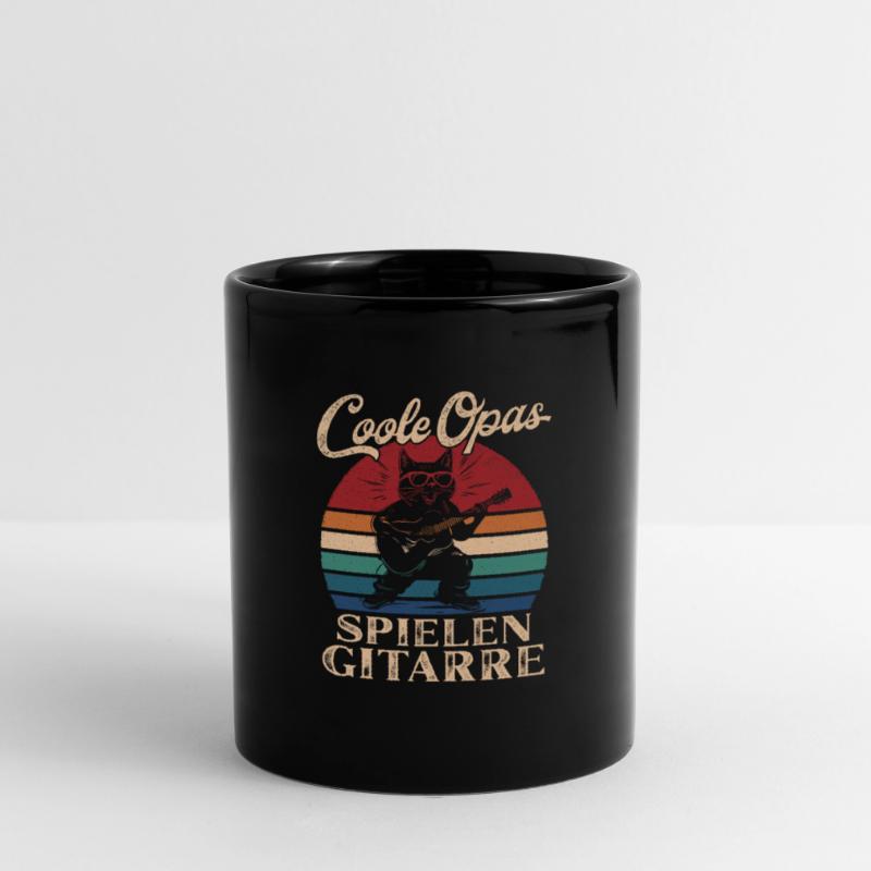 Cool Papy Jouant De La Guitare Rétro Papy Mug uni