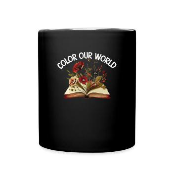 Color Our World Lecture d’été pour femmes Bookish - Mug uni - noir - Devant