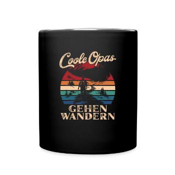 Cool Mpas Aller Randonnée Rétro Grand-père - Mug uni - noir - Devant