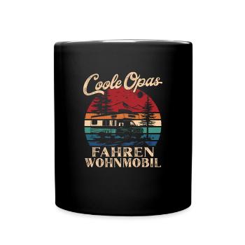 Cool Grandpas Driving RV Retro Grandpa - Full Colour Mug - black - Front