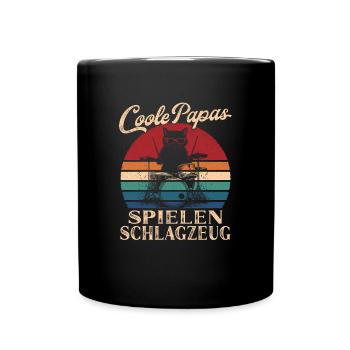 Cool Dads Play Drums Dad Gift - Mug uni - noir - Devant