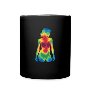 Fascinating Thermal Image Women - Full Colour Mug - black - Front