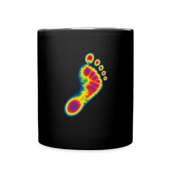 Fascinating thermal footprint - Full Colour Mug - black - Front