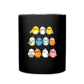 Perroquet Enfants Oiseau Pet - Mug uni - noir - Devant