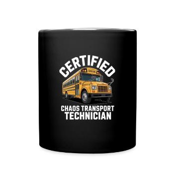 Certified Chaos Transport Technician - Full Colour Mug - black - Front