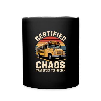 Certified Chaos Transport Technician - Full Colour Mug - black - Front
