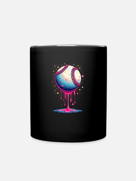 Baseball Drop Baseball Cool Teen Baseball - Mug uni - noir