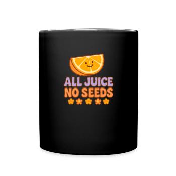 Tous les jus sans graines Vasectomie amusante pour hommes - Mug uni - noir - Devant
