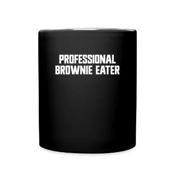 Professioneller Brownie-Esser Brownie - Tasse einfarbig - Schwarz - Vorne
