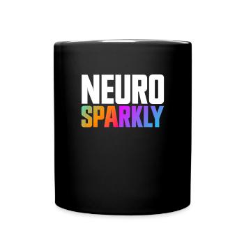Neuro Sparkly Neurodiversität Autismus Bewusstsein - Tasse einfarbig - Schwarz - Vorne