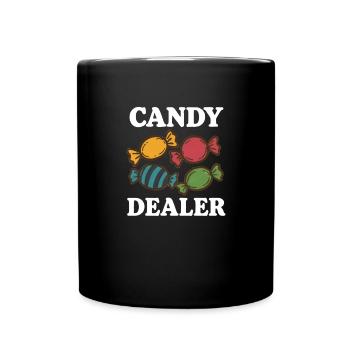marchand de bonbons fabricant de bonbons amour doux - Mug uni - noir - Devant