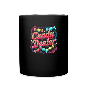 marchand de bonbons fabricant de bonbons amour doux - Mug uni - noir - Devant