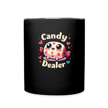 marchand de bonbons fabricant de bonbons amour doux - Mug uni - noir - Devant