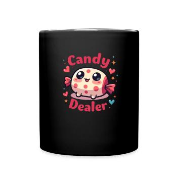 marchand de bonbons fabricant de bonbons amour doux - Mug uni - noir - Devant