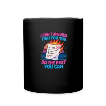 I can't answer that for you. Do your - Full Colour Mug - black - Front