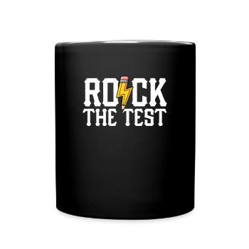 Rock The Test Drôle Journée de test Motivation The Test - Mug uni - noir - Devant