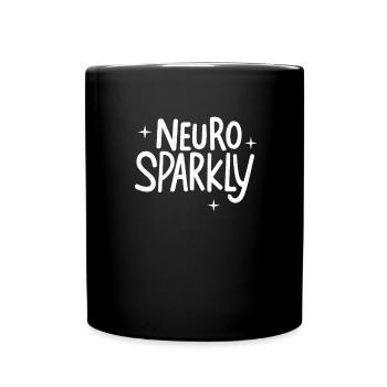 Neuro Sparkly Neurodiversität Autismus Bewusstsein - Tasse einfarbig - Schwarz - Vorne