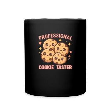 Professioneller Cookie-Verkoster - Tasse einfarbig - Schwarz - Vorne