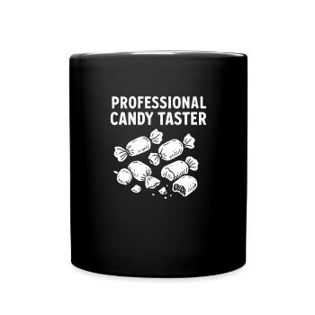 Dégustation de bonbons professionnelle Candy - Mug uni - noir - Devant