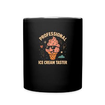 Dégustateur professionnel de glaces glaces - Mug uni - noir - Devant